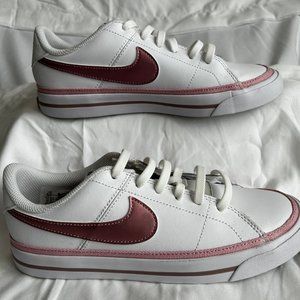 Nike Court Legacy White Pink Glaze - Youth Size 4.5